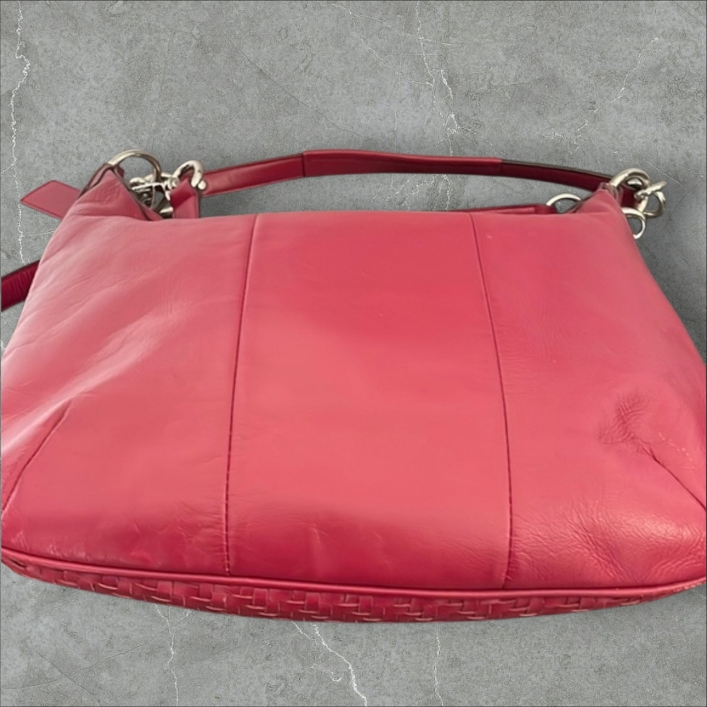 Coach Kristin Woven Leather Hobo - Picture 7 of 10